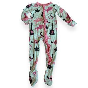KicKee Pants Pistachio Cowboy Classic Ruffle Footie